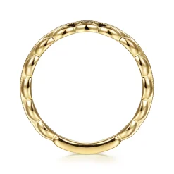 Sale Gabriel & Co. 14K Yellow Gold Oval Station Ring