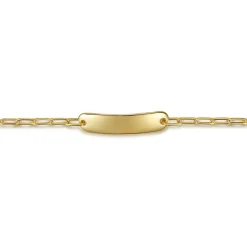 Discount Gabriel & Co. 14K Yellow Gold Paperclip Chain Personalized Bracelet