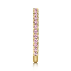 Outlet Gabriel & Co. 14k Yellow Gold Pink Sapphire Stackable Ring
