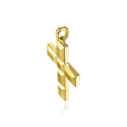 Discount Gabriel & Co. 14K Yellow Gold Plain Cross Pendant