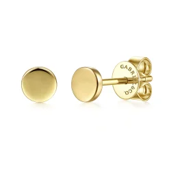 Clearance Gabriel & Co. 14K Yellow Gold Plain Stud Earrings