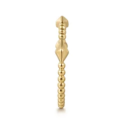 Clearance Gabriel & Co. 14K Yellow Gold Pyramid Classic Ring-Bujukan