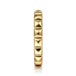 Hot Gabriel & Co. 14K Yellow Gold Pyramid Ring