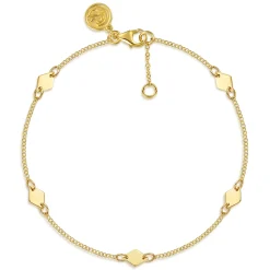 Outlet Gabriel & Co. 14K Yellow Gold Rhombus Station Bracelet