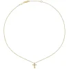 Online Gabriel & Co. 14K Yellow Gold Rounded Diamond Cross Necklace