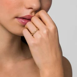 Discount Gabriel & Co. 14K Yellow Gold Round Shape Stackable Ring