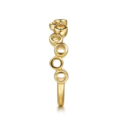 Discount Gabriel & Co. 14K Yellow Gold Round Shape Stackable Ring