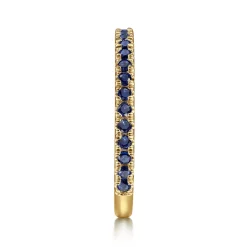 Best Gabriel & Co. 14K Yellow Gold Sapphire Stackable Ring