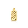 Gabriel & Co. 14K Yellow Gold Satin Finish Dog Tag Pendant