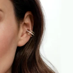 Sale Gabriel & Co. 14K Yellow Gold Single Diamond Single Ear Cuff
