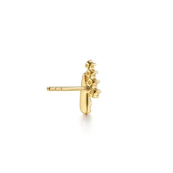Discount Gabriel & Co. 14K Yellow Gold Spike Bypass Graduating Diamond Stud Earrings