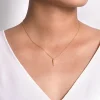 New Gabriel & Co. 14K Yellow Gold Spike Pendant Necklace