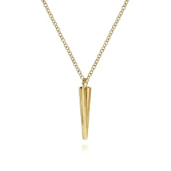 New Gabriel & Co. 14K Yellow Gold Spike Pendant Necklace