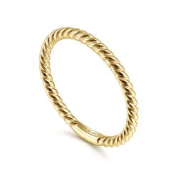 Clearance Gabriel & Co. 14K Yellow Gold Stackable Ring