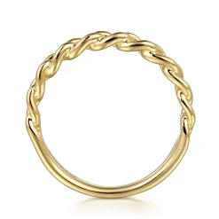 Best Gabriel & Co. 14K Yellow Gold Stackable Ring