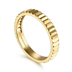 Best Gabriel & Co. 14K Yellow Gold Stackable Ring