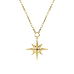 Outlet Gabriel & Co. 14K Yellow Gold Star Pendant Necklace