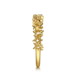 Online Gabriel & Co. 14K Yellow Gold Star Shape Stackable Ring