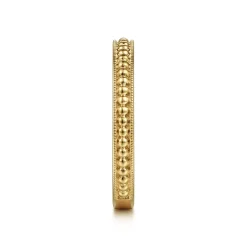 Outlet Gabriel & Co. 14K Yellow Gold Textured Bujukan Stackable Ring