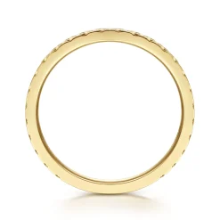 Online Gabriel & Co. 14K Yellow Gold Textured Checkered Stackable Ring