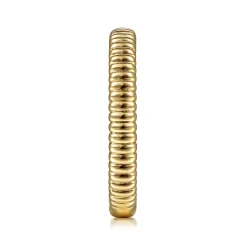 Gabriel & Co. 14K Yellow Gold Textured Stackable Ring
