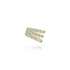 Online Gabriel & Co. 14K Yellow Gold Three Row Diamond Single Ear Cuff