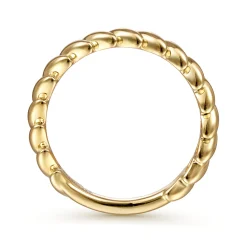 Hot Gabriel & Co. 14K Yellow Gold Tilted Leaf Ring