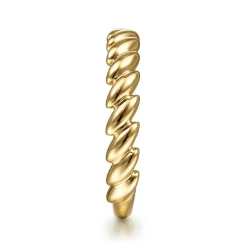 Hot Gabriel & Co. 14K Yellow Gold Tilted Leaf Ring