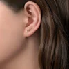 Discount Gabriel & Co. 14K Yellow Gold Triple Graduating Stars Curved Stud Earrings