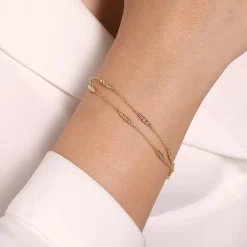 Sale Gabriel & Co. 14K Yellow Gold Twisted Chain Bracelet
