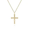 Hot Gabriel & Co. 14K Yellow Gold Twisted Cross Pendant Necklace