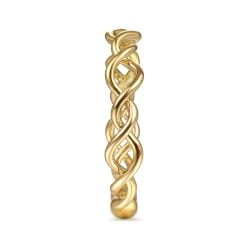 Online Gabriel & Co. 14K Yellow Gold Twisted Metal Stackable Ring