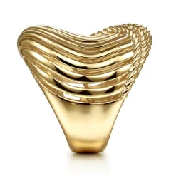 Outlet Gabriel & Co. 14K Yellow Gold Twisted Rope Abstract Ring