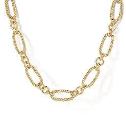 Best Gabriel & Co. 14K Yellow Gold Twisted Rope Chain Necklace