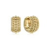 Clearance Gabriel & Co. 14K Yellow Gold Wide Bujukan 15mm Huggies