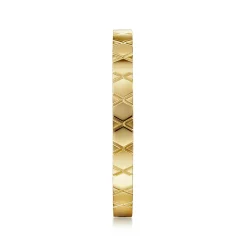 Gabriel & Co. 14K Yellow Gold X Pattern Stackable Ring