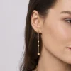 Gabriel & Co. 14K Yellow Plain Gold Bujukan Ball Leverback Drop Earrings