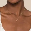 Hot Gabriel & Co. 14K Yellow Plain Gold Bujukan Horseshoe Pendant Necklace