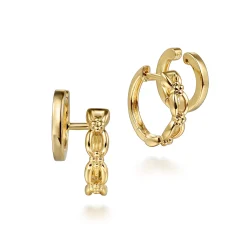 Discount Gabriel & Co. 14K Yellow Plain Gold Bujukan Stuggies Earrings