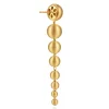 New Gabriel & Co. 14K Yellow Plain Gold Graduating Bujukan Beads Stud Drop Earrings