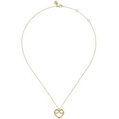 Gabriel & Co. 14K Yellow Plain Gold Infinity Heart Pendant Necklace