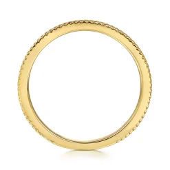 Discount Gabriel & Co. 14K Yellow Plain Gold Stackable Ring