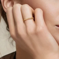 Discount Gabriel & Co. 14K Yellow Plain Gold Stackable Ring