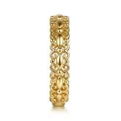 New Gabriel & Co. 14K Yellow Plain Gold Stackable Ring