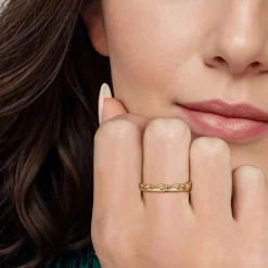Hot Gabriel & Co. 14K Yellow Plain Gold Stackable Ring