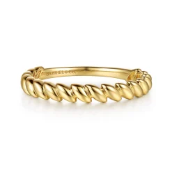 Gabriel & Co. 14K Yellow Plain Gold Stackable Ring