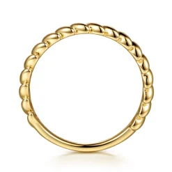 Gabriel & Co. 14K Yellow Plain Gold Stackable Ring