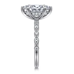 Hot Gabriel & Co. Lanna - 14K White Gold Marquise Shape Diamond Engagement Ring