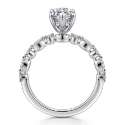 Best Gabriel & Co. Lanna - 14K White Gold Marquise Shape Diamond Engagement Ring