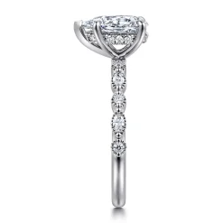 Sale Gabriel & Co. Lanna - 14K White Gold Pear Shape Diamond Engagement Ring